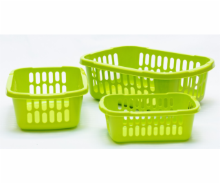 Košík TIN 34x24cm barva plast mix barev