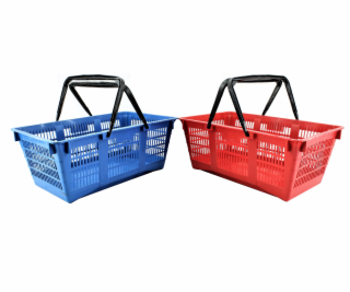 Košík nákupní plast mix barev