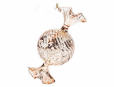 Ozdoba bonbón kulatý champagne 10x5 cm