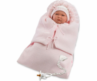 Bábika Llorens - Bábätko v ružovej zavinovačke, 42 cm (30...