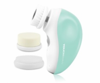 TOUCHBeauty 1387A Čistící kartáč na pleť 3v1 zelený