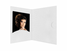 1x100 Daiber Portrait folders Opti-Line  up to 13x18 cm white