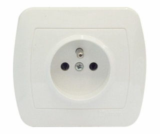 Jedna zásuvka Kontakt-Simon Chord s uzemněním bílé