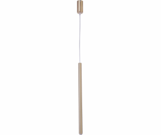 Závěsná lampa Rovný rampouch 1-bod G9 zlatý matný