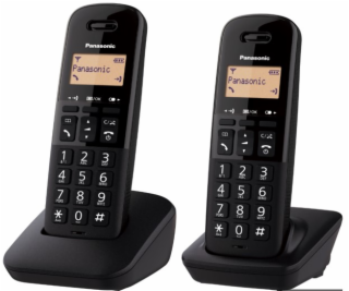 Panasonic KX-TGB612FXB, bezdrát. telefon, 2 sluchátka, černý