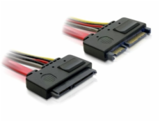 DeLock Kábel SATA 22pin&gt; 22pin samec / samica prodloužení20cm