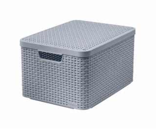 Úložný box CURVER STYLE, 30 l, sivá, 44×33×24 cm