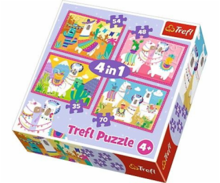 Puzzle 4w1 - Lamy na wakacjach