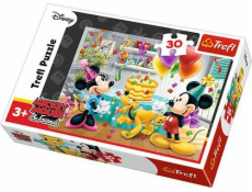 Trefl Puzzle 30el. Myszka Miki Tort urodzinowy (18211)