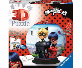 Puzzle 3D 72 elementy Kula Miraculous