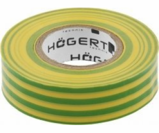 Izolační páska Högert Technician PVC, žluto-zelená