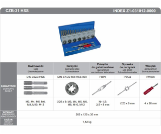 Fanar fanar sada pro vlákno CZB-31 INOX-Z2-031012-0000