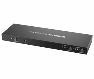 PremiumCord HDMI matrix switch 4:2, UHD 4Kx2K HDR