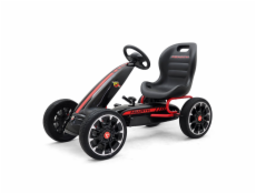 Detská šliapací motokára Go-kart Milly Mally Abarth čierna