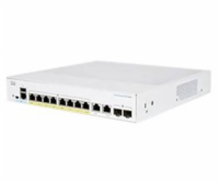 Cisco switch CBS350-8FP-E-2G, 8xGbE RJ-45, 2xGbE RJ-45/SF...