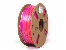 Gembird tisková struna (filament), PLA, 1,75mm, 1kg, silk rainbow, červená/fialová
