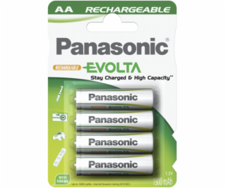 1x4 Panasonic Aku NiMH Mignon AA 1900 mAh Ready to Use