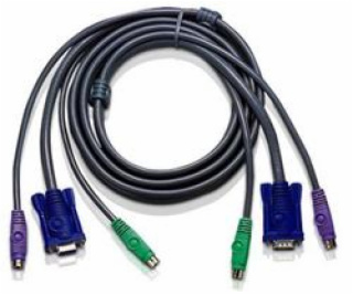 ATEN združený predlžovací kábel 3m, PS / 2