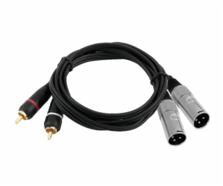 Kabel XC2-30 2x RCA - 2x XLR samec, 3 m