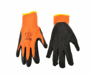 Pracovní zimní rukavice vel. 8 oranžové GEKO