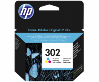 HP F6U65AE atram. kazeta 3-farebna No. 302