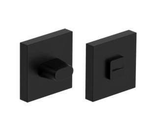 Dveřní značka Verso Qubik čtvercová toaleta černá