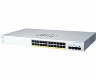 Cisco switch CBS220-24P-4G, 24xGbE RJ45, 4xSFP, PoE+, 195...