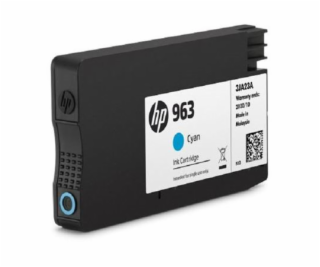 HP 963 Cyan Original Ink Cartridge - 700 stran pro OJ 901...