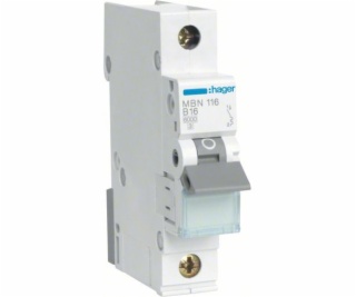 HAGER LS Switch 1P 16A-B 6KA 1LE / HAGER MBN116