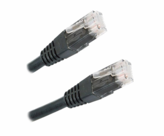 XtendLan Patch kabel Cat 6 UTP 0,25m - černý