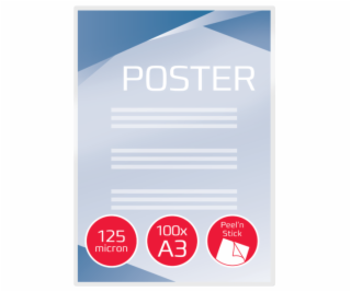 Samolepicí laminovací kapsy GBC PEELN STICK A3, 125 mic (...