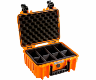 B&W Outdoor Case 3000 incl. divider system orange
