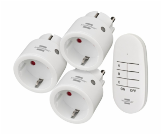 Brennenstuhl Comfort-Line Remote Control Socket Set Mini 3+1