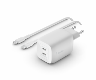 Belkin Dual Netzladegerät 65W PD USB-C + 2m Cable WCH013v...