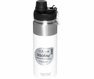 Asobu Alpine Flask Bottle White, 0.53 L
