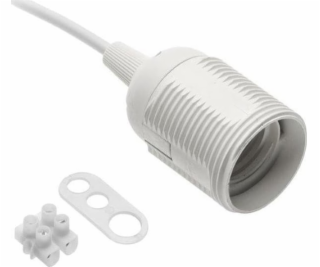 Rám GTV E27 s kabelem a krychlí 60W 2x0,75 mm White GZ-E2...