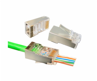 W-star Konektor FTP RJ45EZ Cat6 100ks pozlacený 6SLD pass...