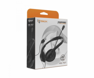 SBOX  HS-707, Slúchadlá s mikrofónom USB