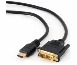 Gembird prepojovací kábel  HDMI M/M - DVI M/M 3m