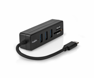 Nedis CCGB64780BK01 - USB hub| 1x USB-C™ | 1x USB A / 1x ...