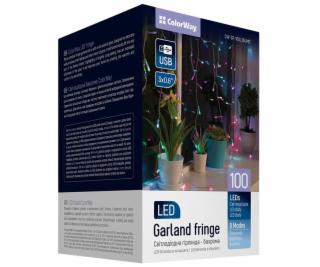 COLORWAY LED girlanda/ IP20 / 100 LED / délka 3m x 0,6m /...