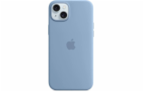iPhone 15+ Silicone Case with MS - Winter Blue