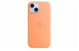 iPhone 15 Silicone Case with MS - Orange Sorbet