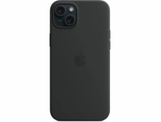 iPhone 15+ Silicone Case with MS - Black