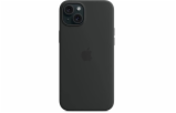 iPhone 15+ Silicone Case with MS - Black