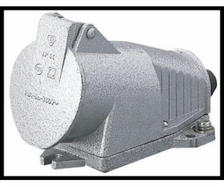 Polam NakLo Pevná pätica 32A 3P+Z IP44 kovová 380V okrúhl...