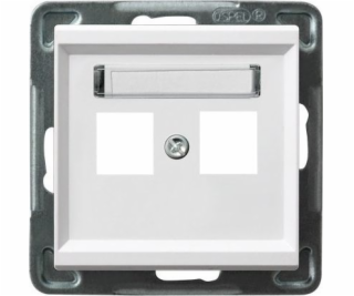 Dvojité pouzdro Ospel SONATA bílé (GPK-2R/p/00)