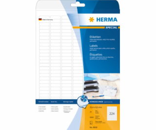 Herma Labels InkPrint 8830, A4, 25,4 x 8,5 mm, matný bílý...
