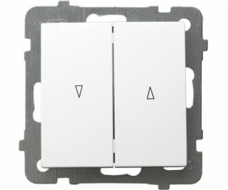 Ospel AS žalúziový spínač /s mechanickým zámkom/ biely LP...