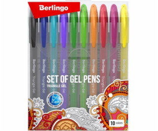 Berlingo Berlingo, Sada gelových gelových per, barva, 10 ...